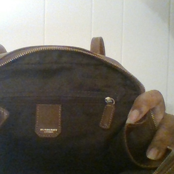 Vintage Leather Burberry Backpack main image 4